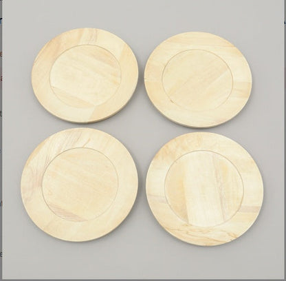 Eco-Friendly Round Wooden Soap Dish - Sustainable Bathroom Accessory