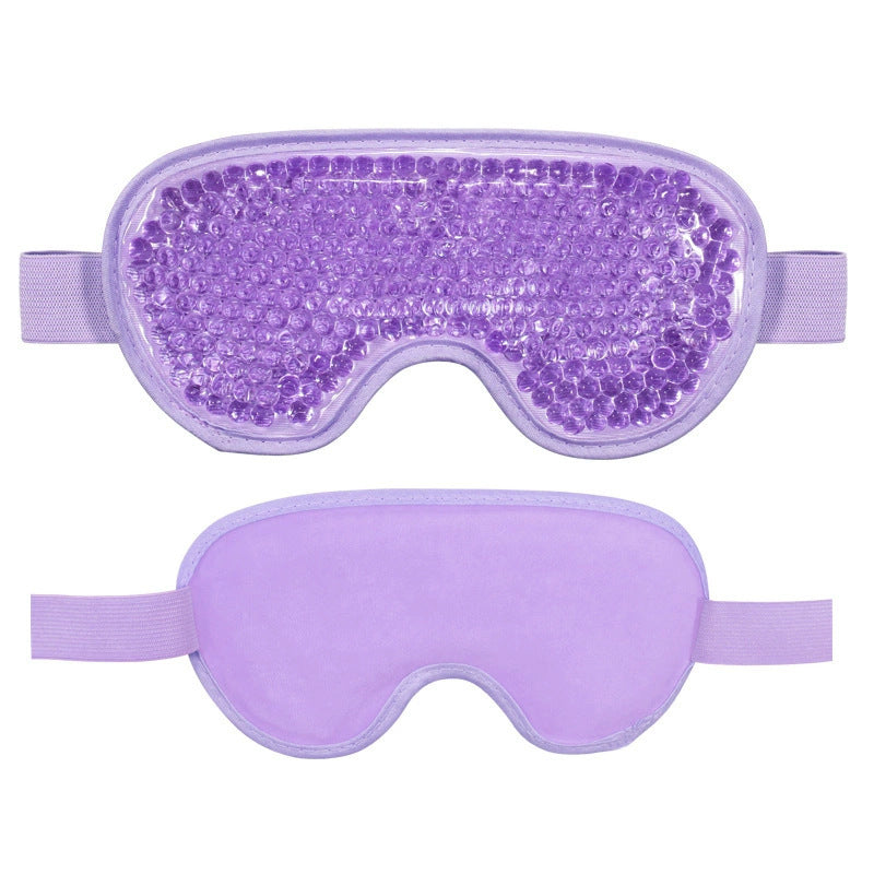 Reusable Gel Eye Mask for Hot & Cold Therapy - Blue Contoured Design