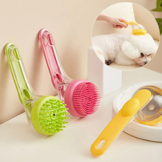 Eco-Friendly Pet Grooming Brush with Ergonomic Handle