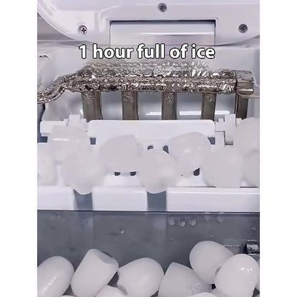 Portable Countertop Ice Maker - Energy Efficient, Eco-Friendly, Durable