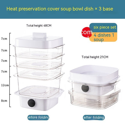 Smart Eco-Friendly Food Steamer with Reusable Trays