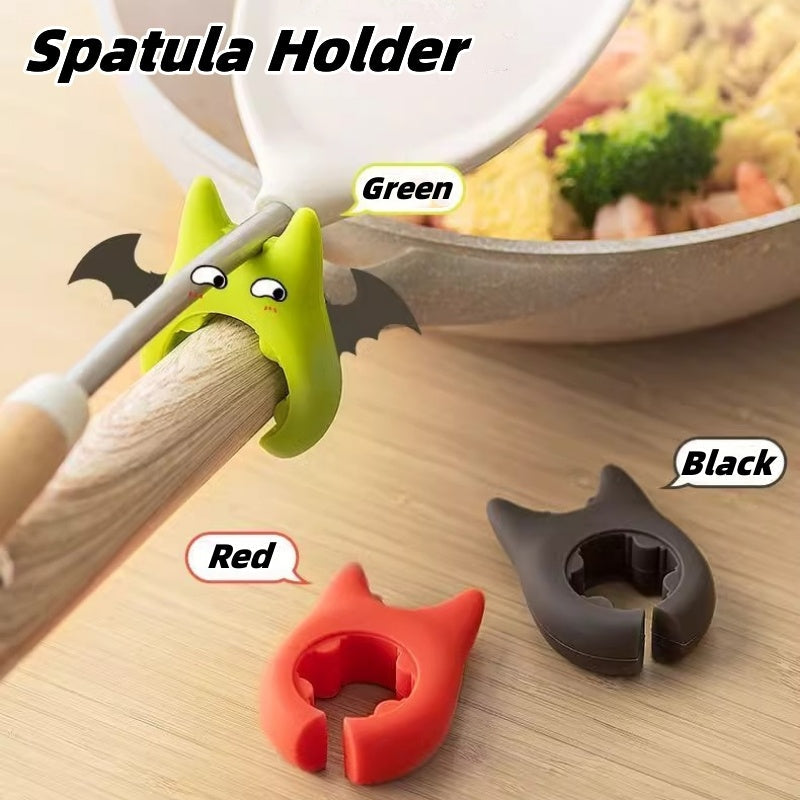 Eco-Friendly Silicone Cat Pot Lid Lifter - Green & Red