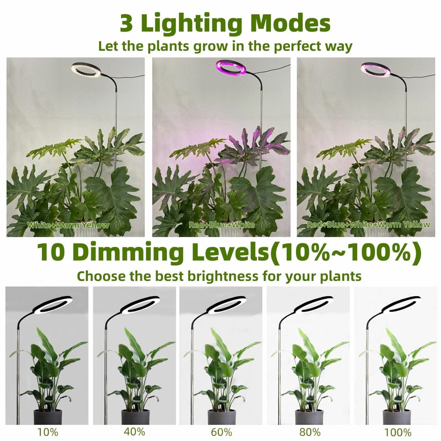 Energy-Efficient LED Grow Light for Indoor Plants