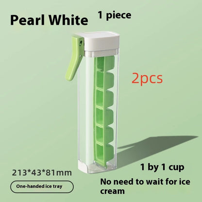Hygienic Reusable Ice Cube Tray with Dispenser - Eco-Friendly Kitchen Essential