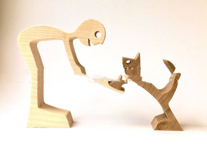 Eco-Friendly Wooden Animal Figurines - Sustainable Home Decor