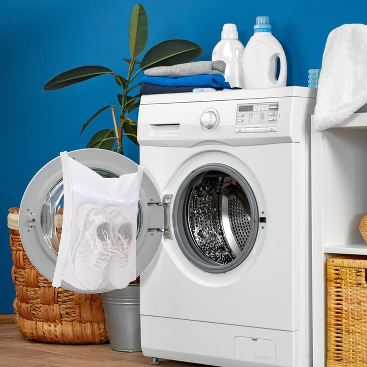 Eco-Friendly Mesh Laundry Bag with Zipper Closure