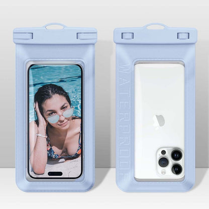 Waterproof Phone Pouch - Light Blue, Durable & Eco-Friendly