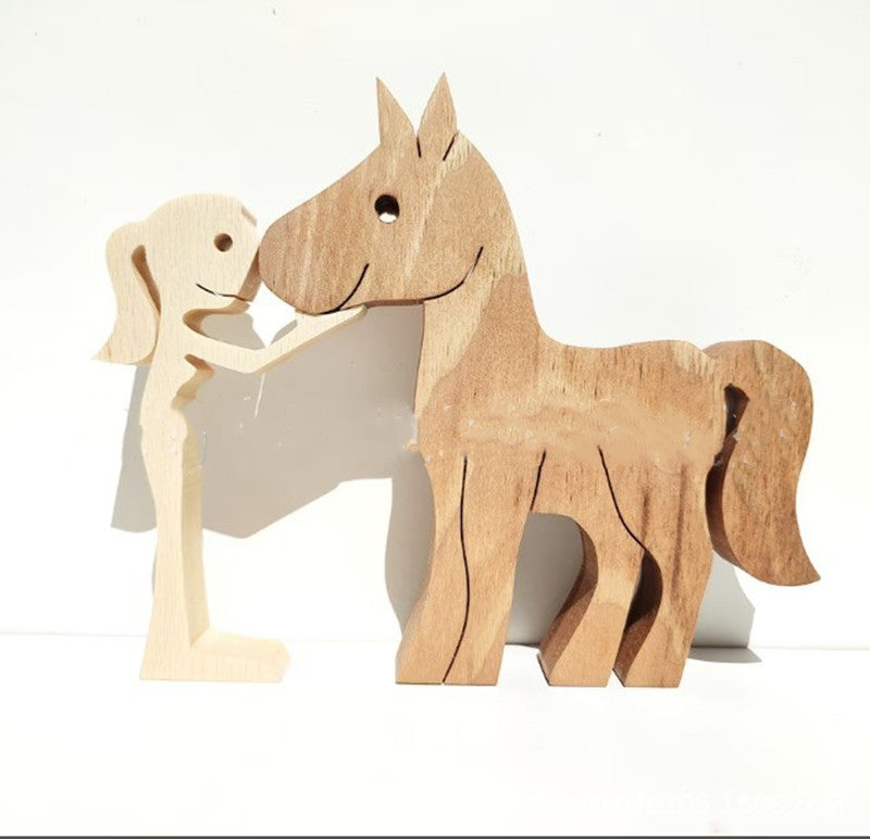Eco-Friendly Wooden Animal Figurines - Sustainable Home Decor