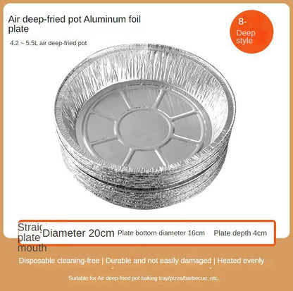 Eco-Friendly Reusable Aluminum Foil Trays for Air Fryers