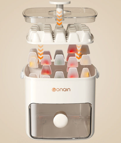 Eco-Friendly Countertop Ice Cube Maker - Sustainable & Reusable