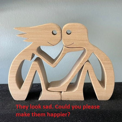 Eco-Friendly Wooden Animal Figurines - Sustainable Home Decor