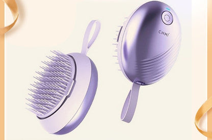 Light Purple Silicone Scalp Massager Brush for Wellness and Sustainability