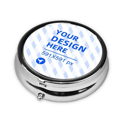 Eco-Friendly Metal Pill Box - Durable, Reusable, Compact Organizer