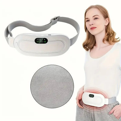 Pink Oval Heating Pad Belt for Waist - Reusable & Eco-Friendly
