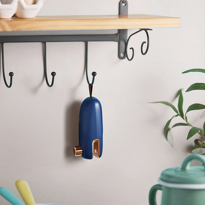 Eco-Friendly Portable Phone Stand - Blue Oval Design