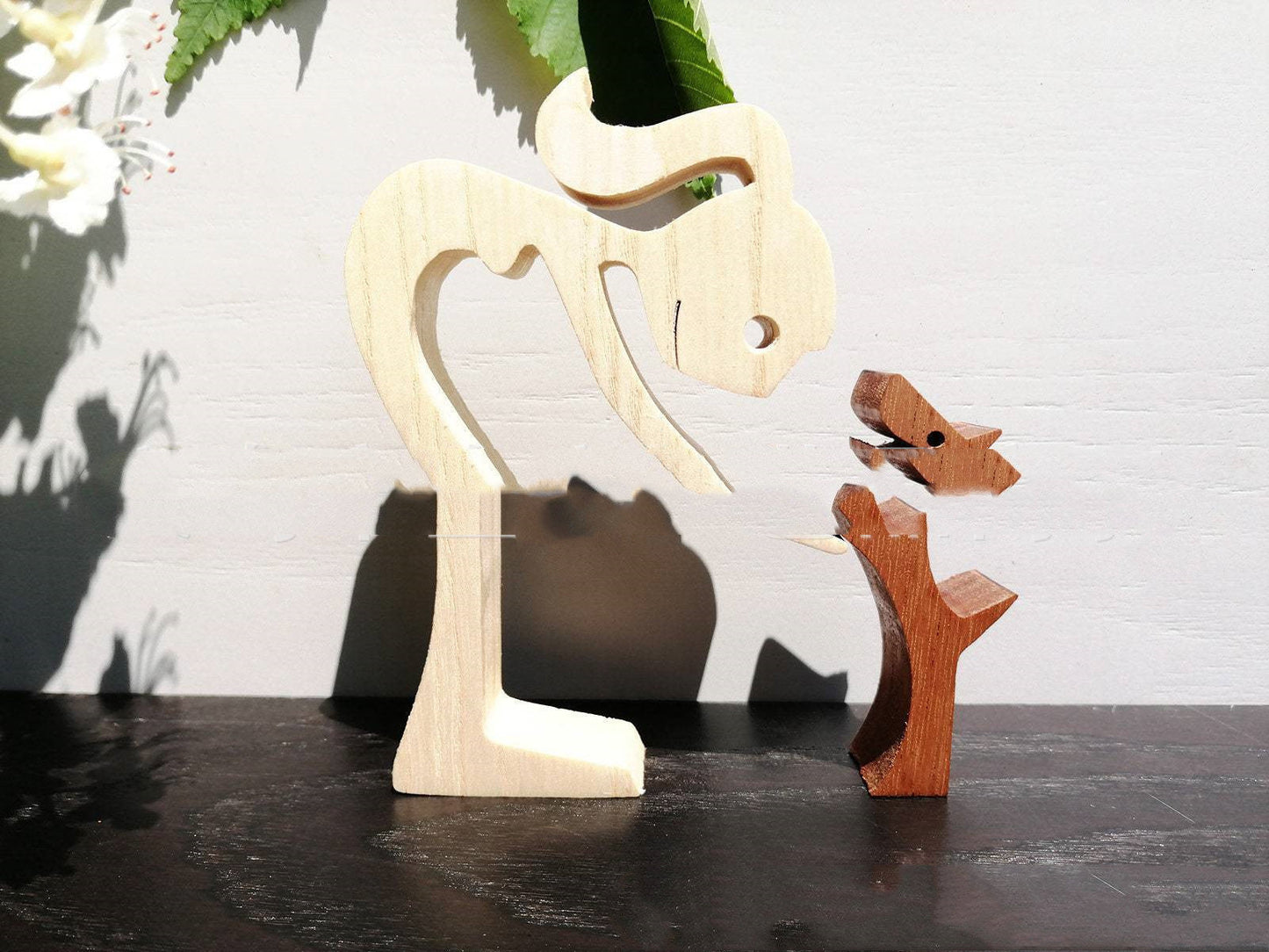Eco-Friendly Wooden Animal Figurines - Sustainable Home Decor