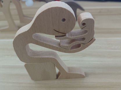 Eco-Friendly Wooden Animal Figurines - Sustainable Home Decor