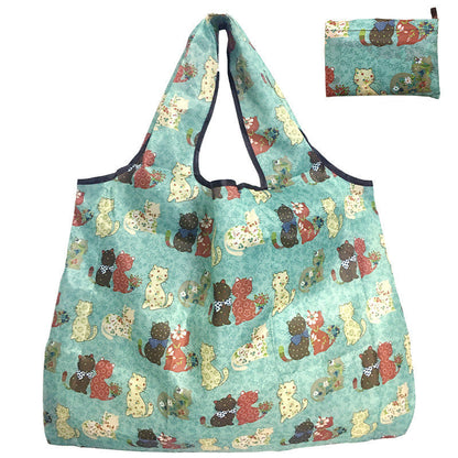 Eco-Friendly Reusable Shopping Bag with Llama Print