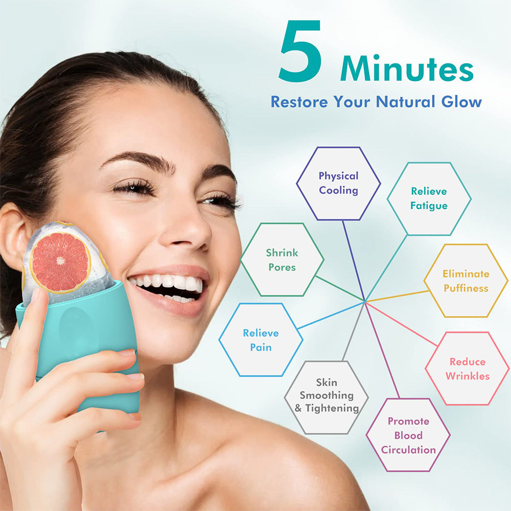 Reusable Ice Roller for Face - Skin Firming & Cooling Facial Massage Tool