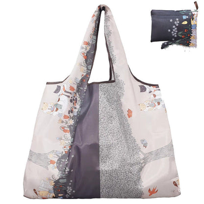 Eco-Friendly Reusable Shopping Bag - Durable Floral Tote for Groceries
