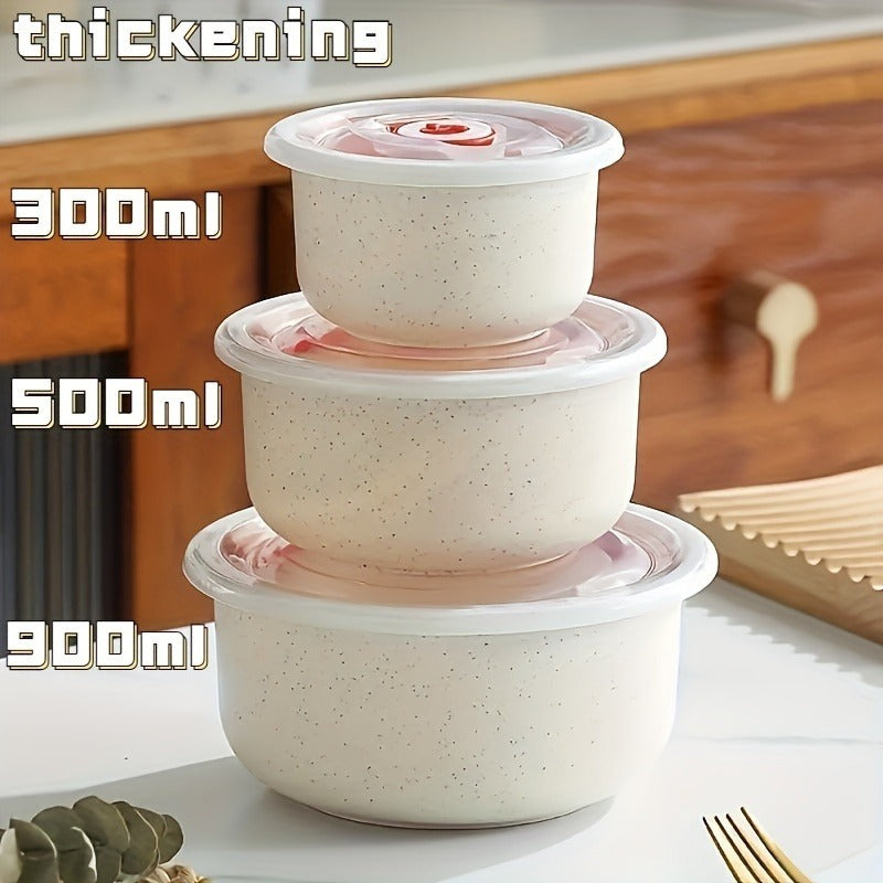 Eco-Friendly Reusable Food Storage Containers - Biodegradable Round Sets