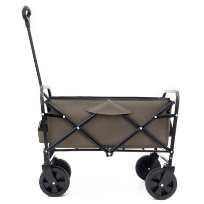 Collapsible Utility Wagon - Durable Folding Cart for Easy Storage