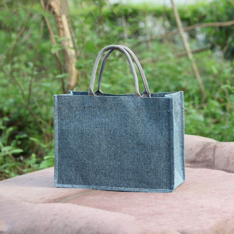 Eco-Friendly Reusable Jute Tote Bag - Sustainable Shopping Solution