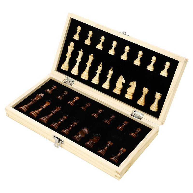 Eco-Friendly Wooden Chess Set - Sustainable Board Game for Home