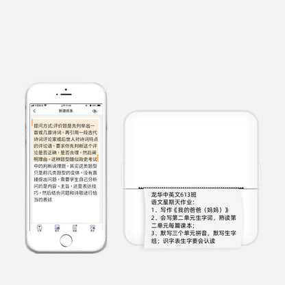 Eco-Friendly Mini Portable Printer - Compact & Sustainable