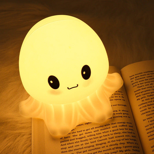 Octopus Night Light with Soft Yellow Glow