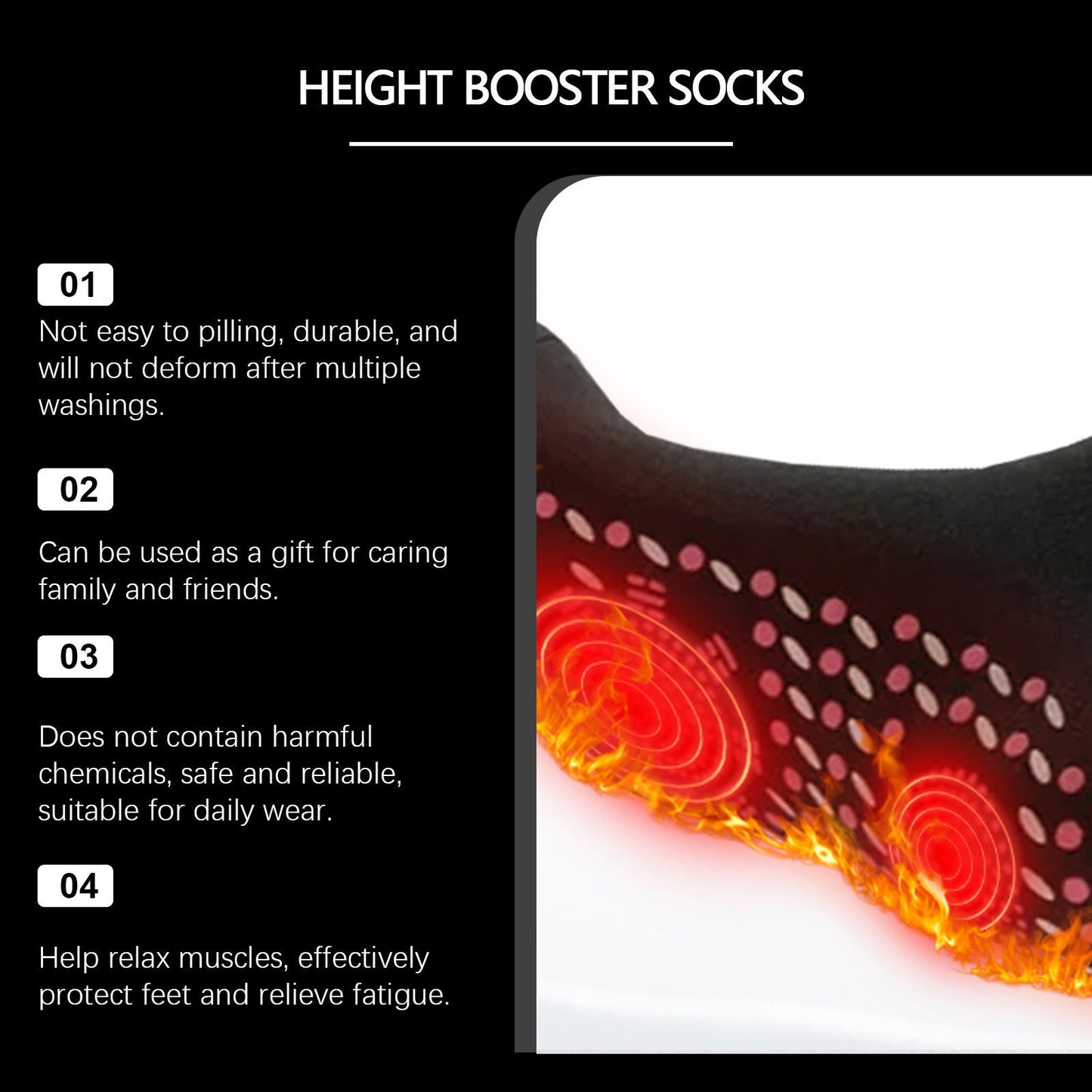 Self-Heating Massage Socks for Relaxation & Circulation
