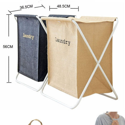 Eco-Friendly Foldable Laundry Hamper - Space-Saving, Plastic-Free Design