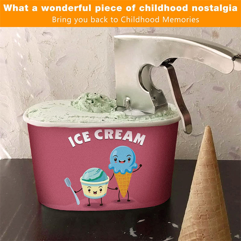 Eco-Friendly Stainless Steel Ice Cream Scoop with Ergonomic Handle