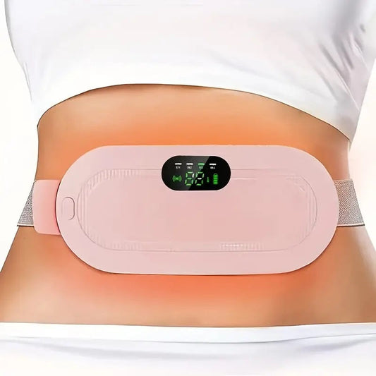 Pink Oval Heating Pad Belt for Waist