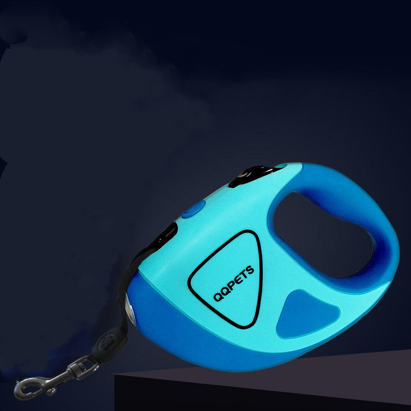 Retractable Dog Leash with Built-in Flashlight for Safe Night Walks