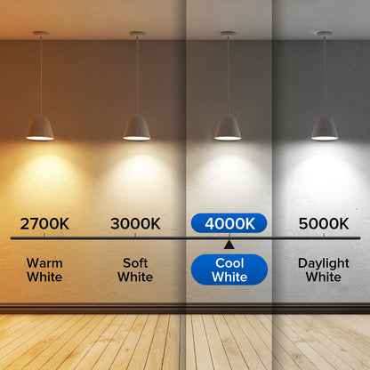 Energy-Efficient LED Light Bulbs - Long-Lasting A19 White Bulbs Set