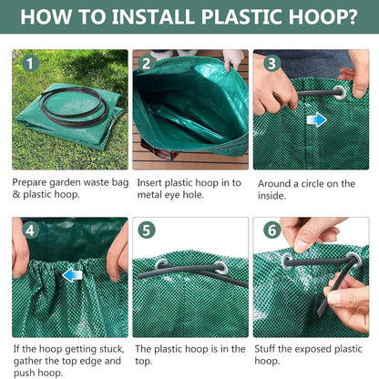 Reusable Garden Leaf Bag - Eco-Friendly, Durable, Waterproof