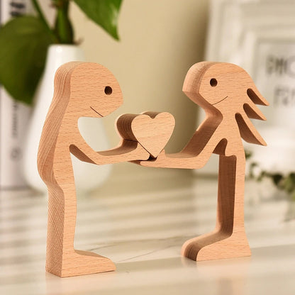 Eco-Friendly Wooden Animal Figurines - Sustainable Home Decor