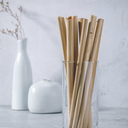 Eco-Friendly Bamboo Reusable Drinking Straws