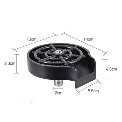 Quick Cup Wash ABS Bar Washer - Water-Saving Circular Spray
