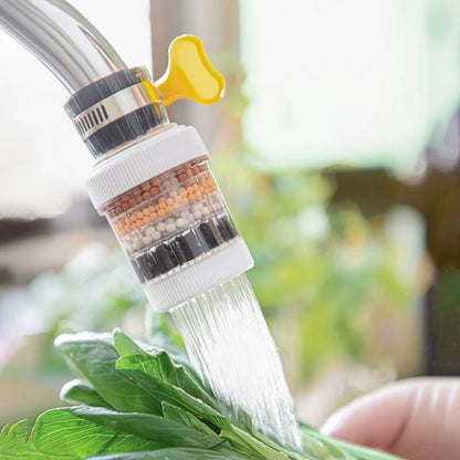 Water-Saving Faucet Water Filter with Replaceable Beads