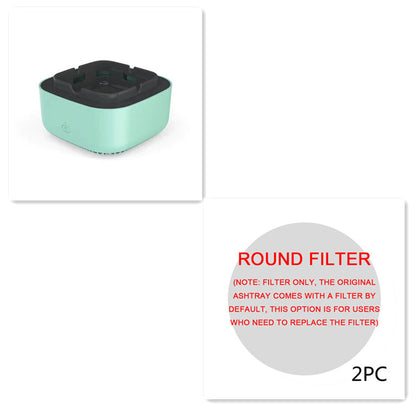 Green Multipurpose Ashtray Air Purifier - Smoke & Odor Reducer