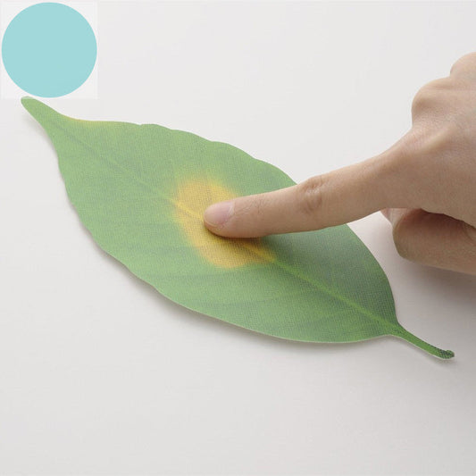 Leaf-Shaped Eco-Friendly Bath Mat in Green with Yellow Center