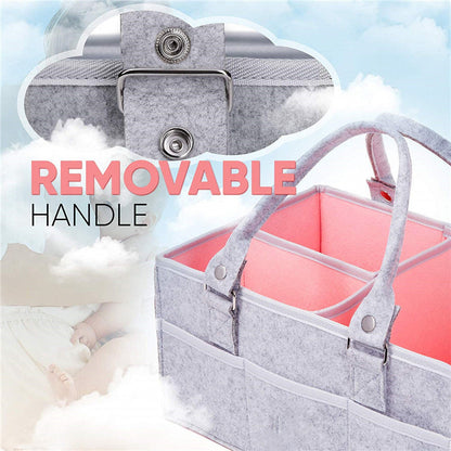 Eco-Friendly Baby Storage Organizer - Gray & Pink
