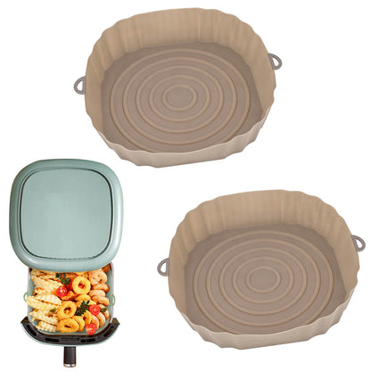 Reusable Silicone Air Fryer Liners - Eco-Friendly, Durable, Easy to Clean