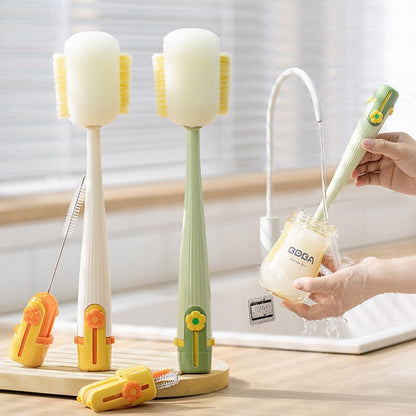 Multi-Functional Eco-Friendly Cleaning Brush Set for Home