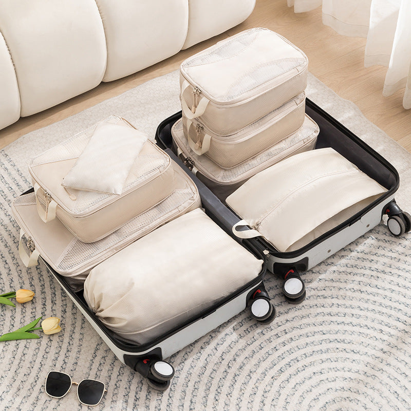 Beige Rectangular Storage Bags - Space-Saving, Durable, Eco-Friendly