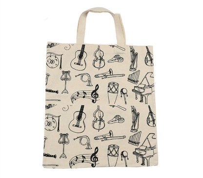 Eco-Friendly Reusable Tote Bag - Natural Beige Cotton Canvas