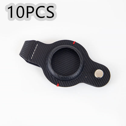 Durable Black AirTag Keychain Holder for Secure Tracking