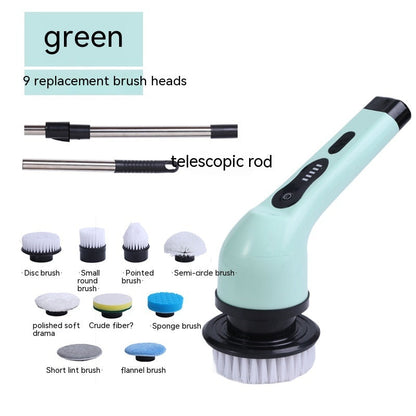 Eco-Friendly Electric Cleaning Brush with Extendable Handle